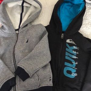 Toddler Boy zip up hoodies (bundle of 2)